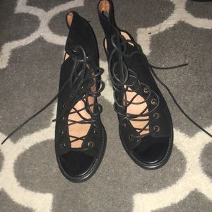 Free people lace up booties